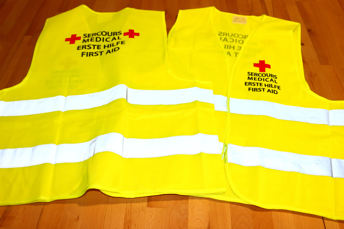 Gilet jaune de sécurité personnalisé