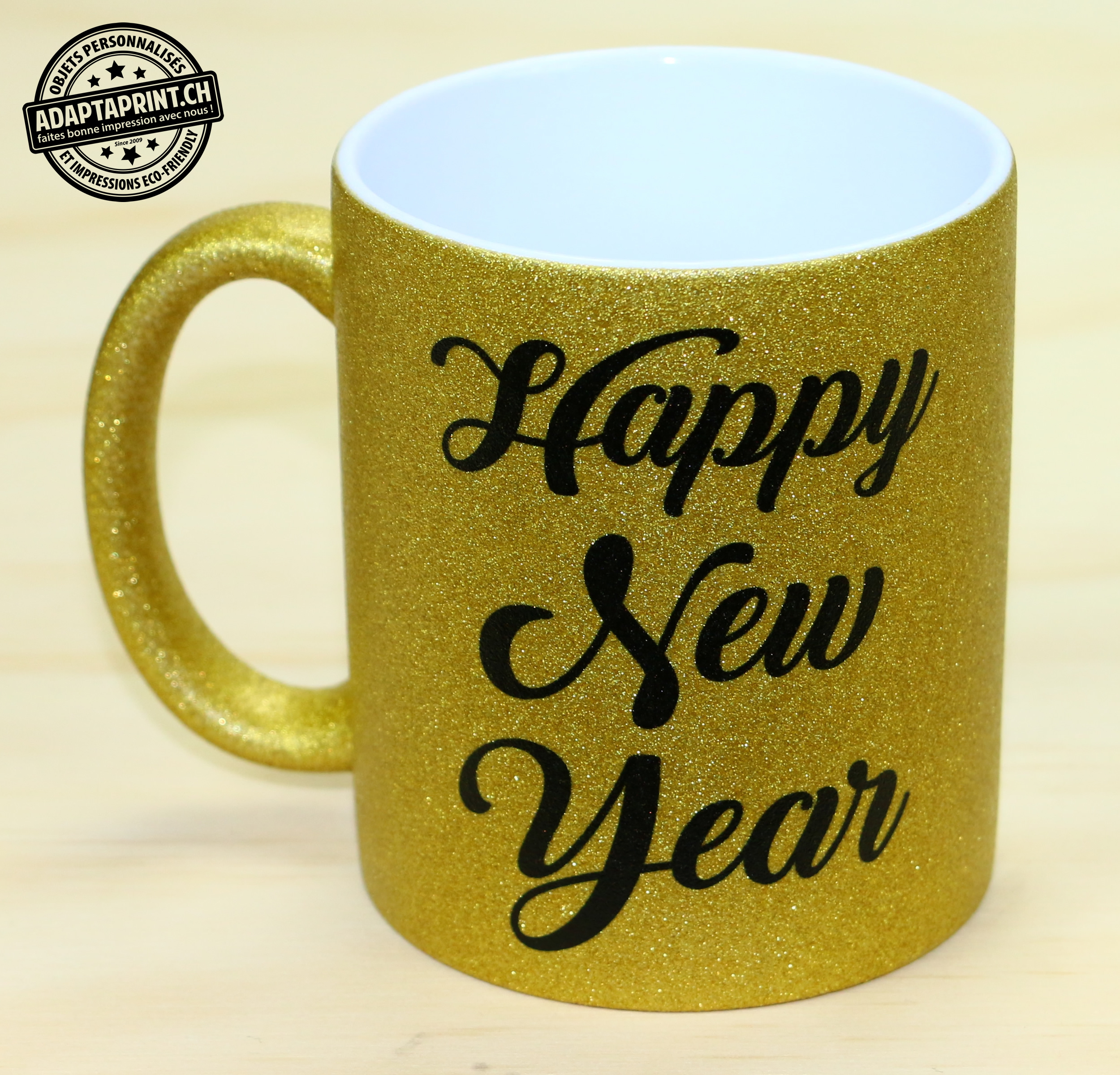Mugs (grandes tasses) à paillettes personnalisés