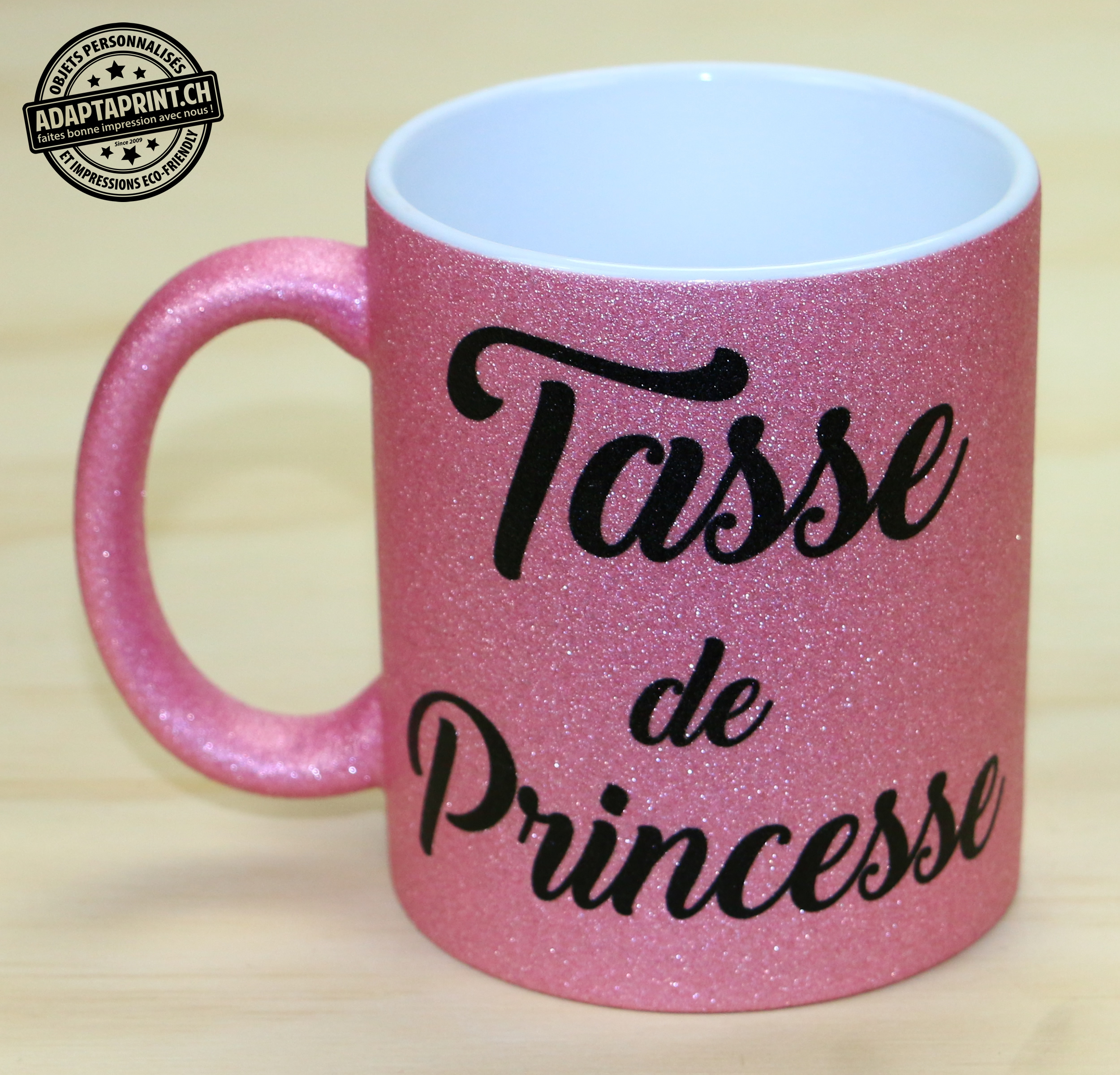 Mugs (grandes tasses) à paillettes personnalisés