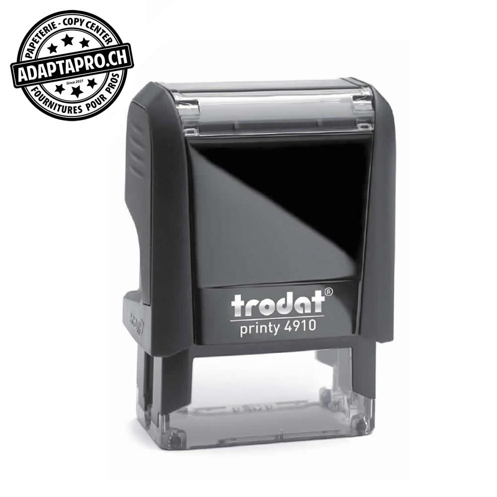 Trodat - Printy4910C - Timbre complet - Trodat Printy 4910 - 26 x 9mm - encre à choix (noir / bleu / rouge / vert)