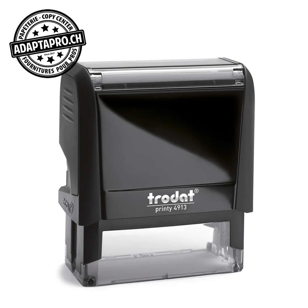 Trodat - Printy4913C - Timbre complet - Trodat Printy 4913 - 57 x 21mm - encre à choix (noir / bleu / rouge / vert)
