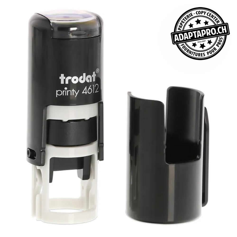 Trodat - Printy4612C - Timbre complet - Trodat Printy 4612 - rond 11mm dia - encre à choix (noir / bleu / rouge)